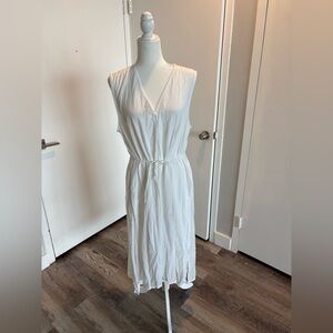 Vince White Sleeveless Dress